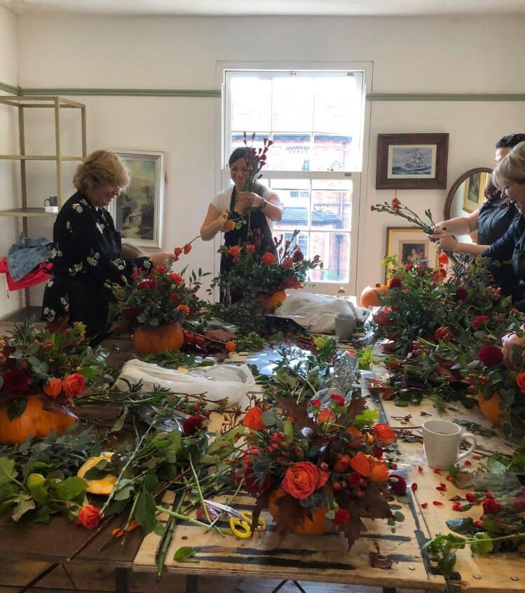 Floral Pumpkin Workshop with free child place Wednesday 28th October 12-2pm