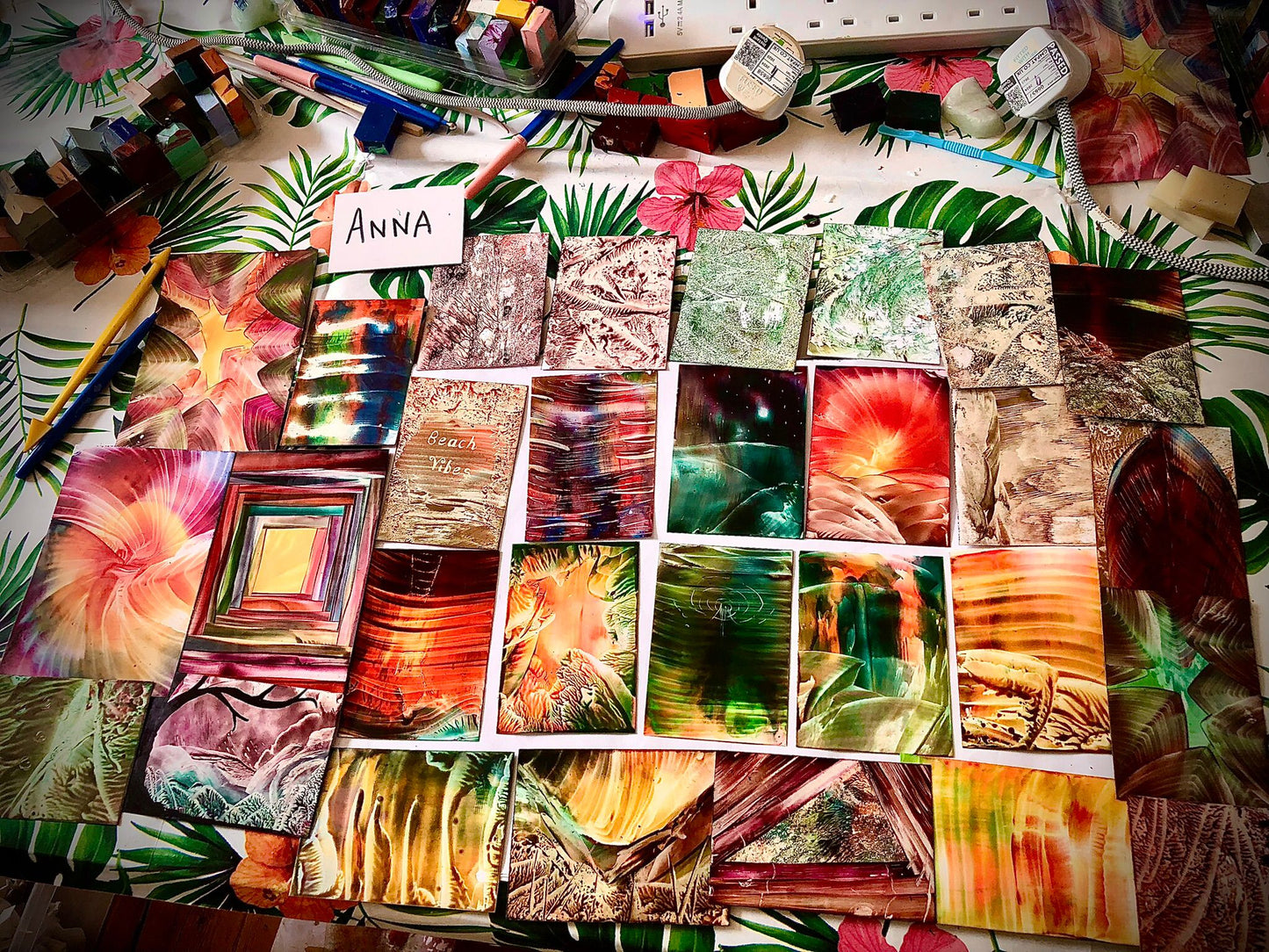 Encaustic Wax Festive Card Painting Sunday 7th December 2025 1.30 - 3.30pm