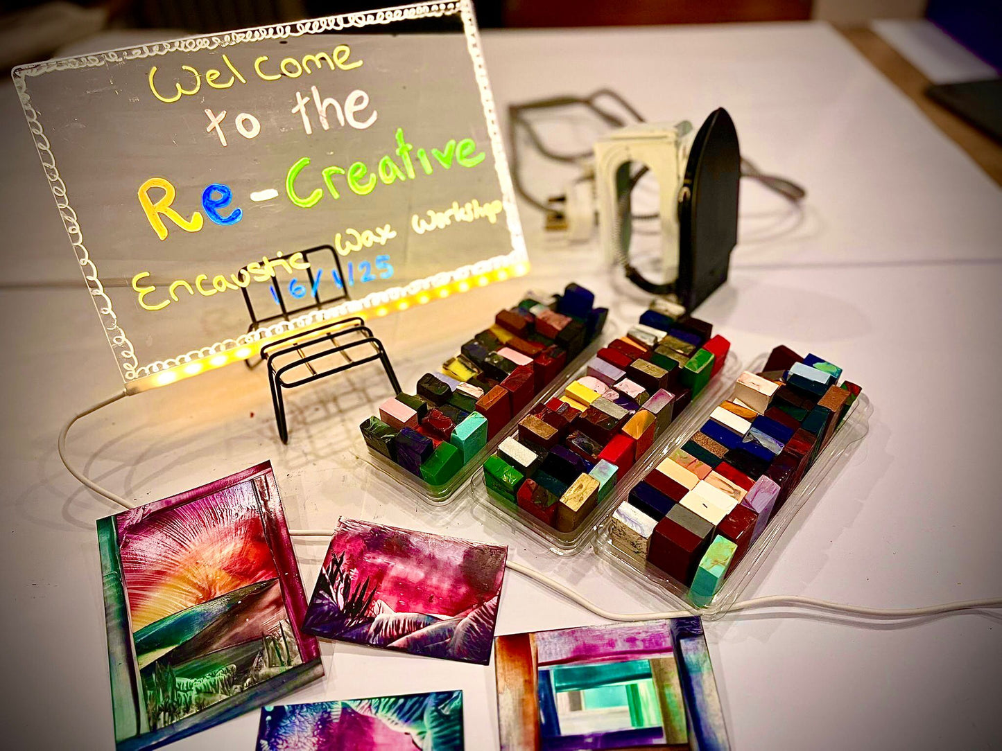 Encaustic Wax Christmas - Beginners Session Sunday 7th December 2025 10.30am - 1pm