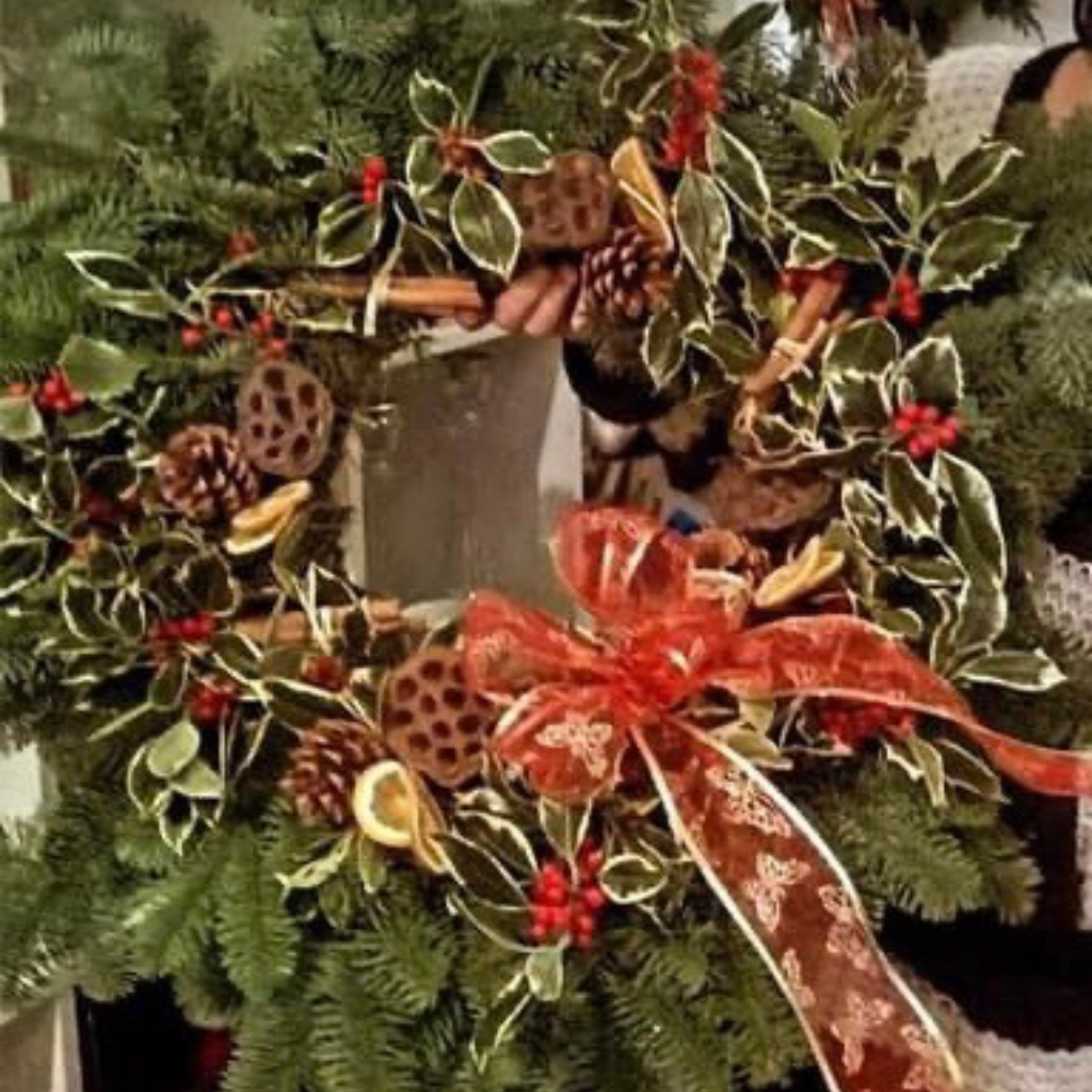 Christmas Wreath Workshop with Charcuterie Saturday 12th December 12-2pm