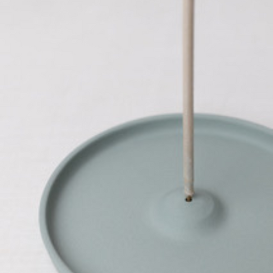 Minimal Ceramic Incense Dish in Muted Tones