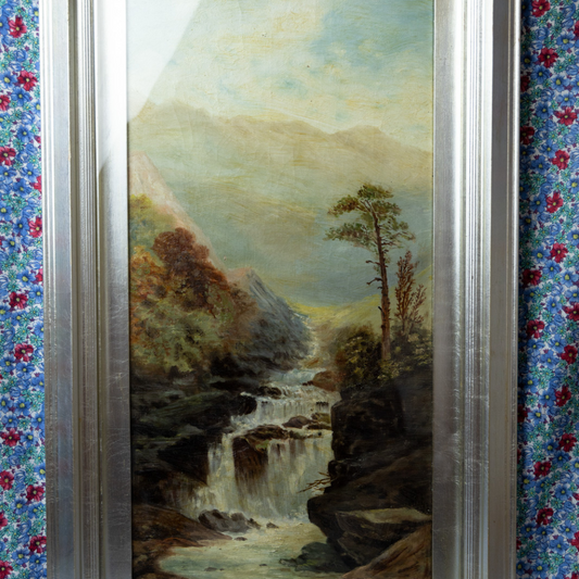 Vintage Welsh Countryside Painting: 'Gwaith' by C.E. Lewis