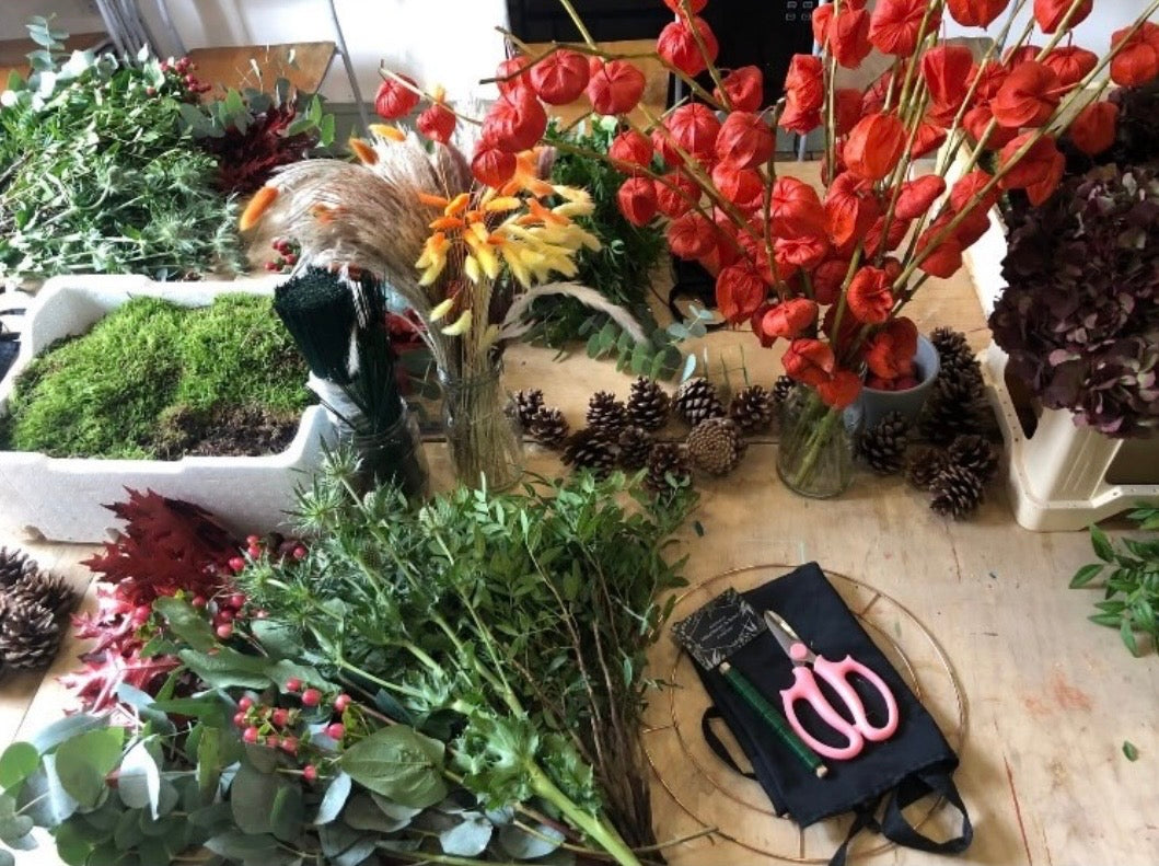 Autumn Wreath Workshop and Charcuterie Board Saturday 10th October 12-2pm