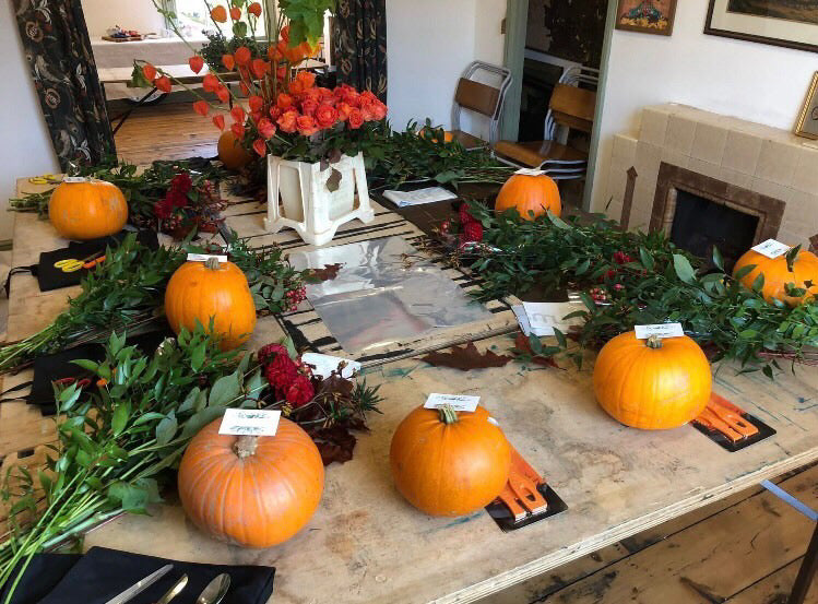 Floral Pumpkin Workshop with free child place Wednesday 28th October 12-2pm