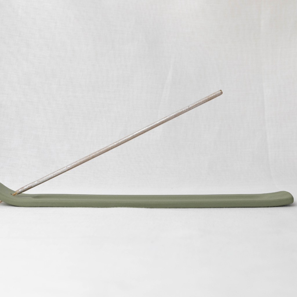 Minimal Ceramic Incense Tray: Ash Catcher in Muted Tones