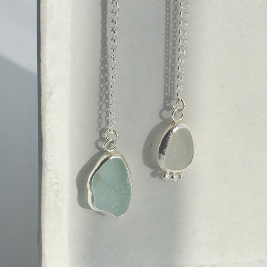 Silver Seaglass Necklace Workshop Saturday 25th January 2025 11am - 2pm