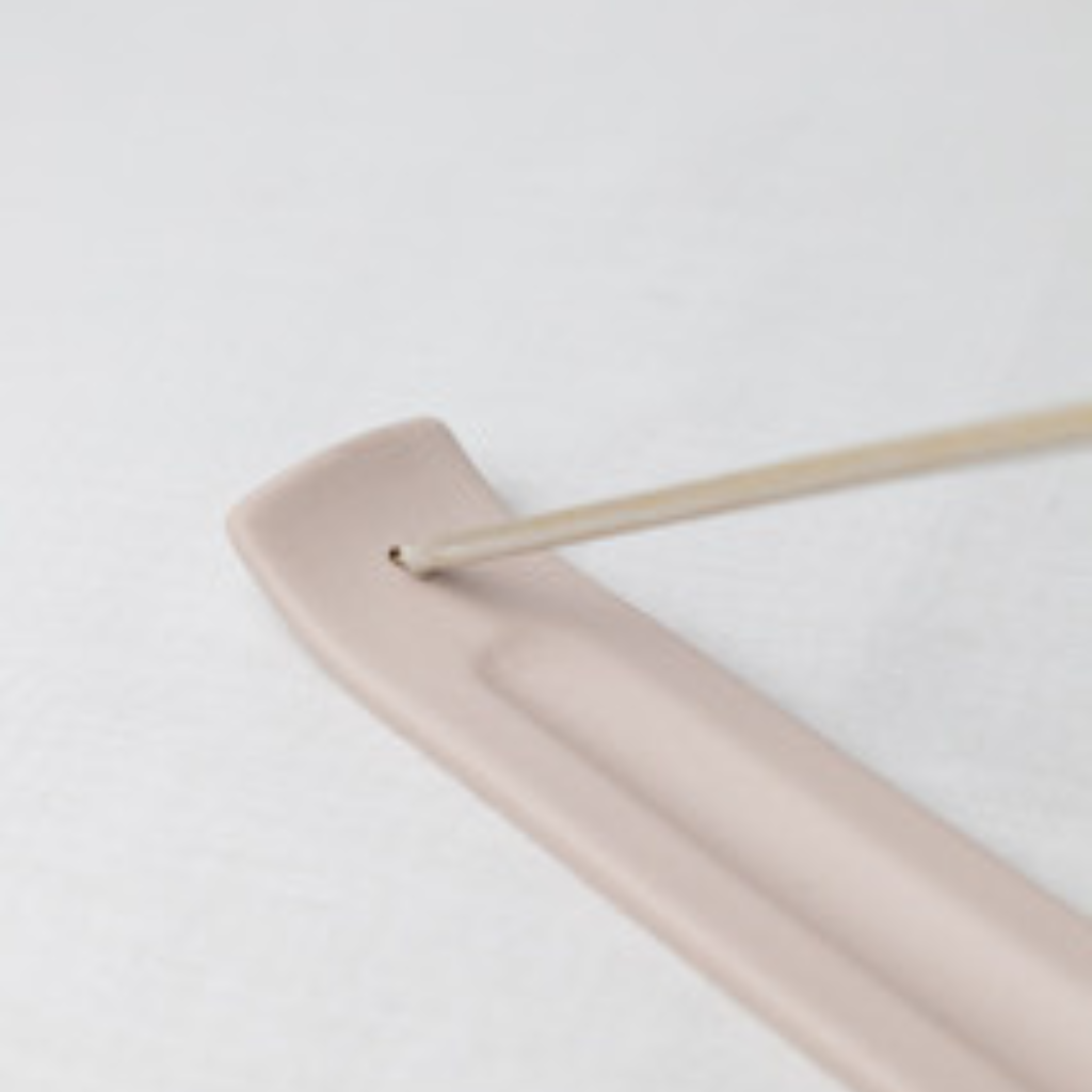 Minimal Ceramic Incense Tray: Ash Catcher in Muted Tones