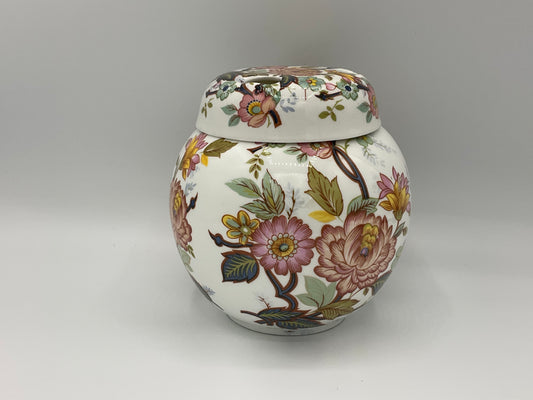 Vintage Floral Ginger Jar