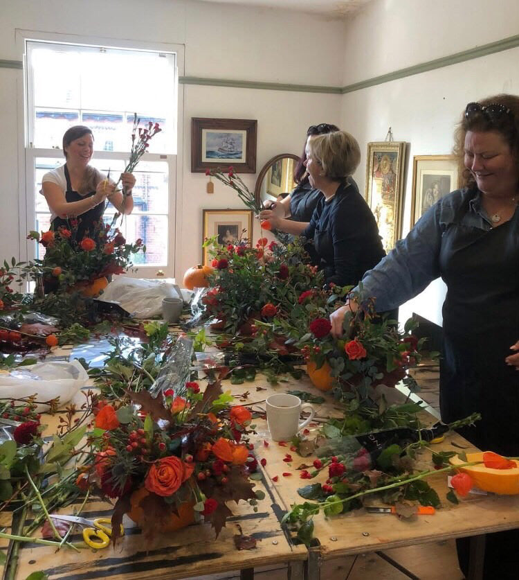 Floral Pumpkin Workshop with free child place Wednesday 28th October 12-2pm