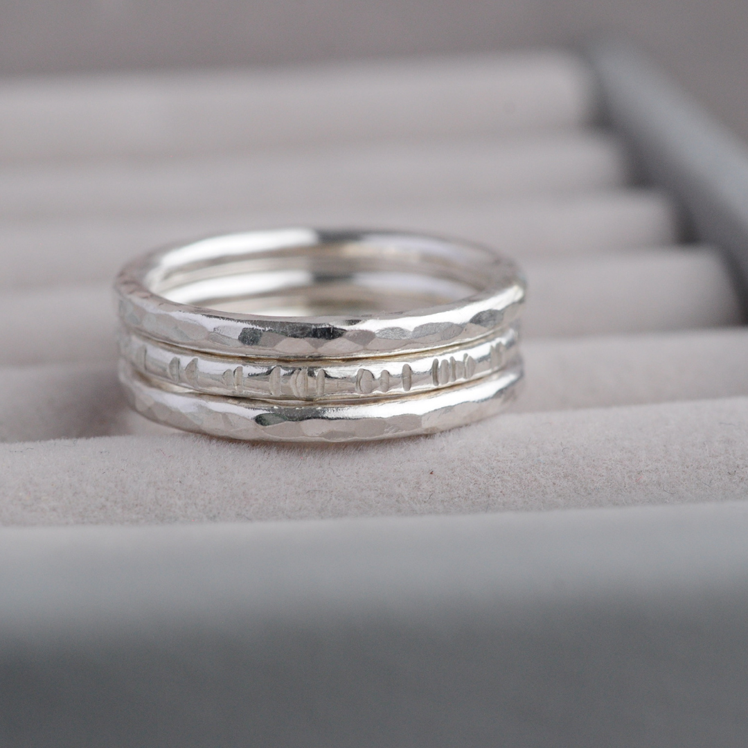 Silver Stacking Ring Workshop Thursday 9th January 2025 6.30 - 9pm