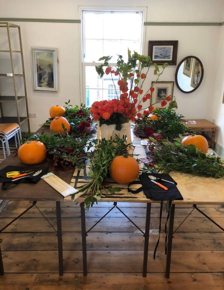 Floral Pumpkin Workshop with free child place Wednesday 28th October 12-2pm