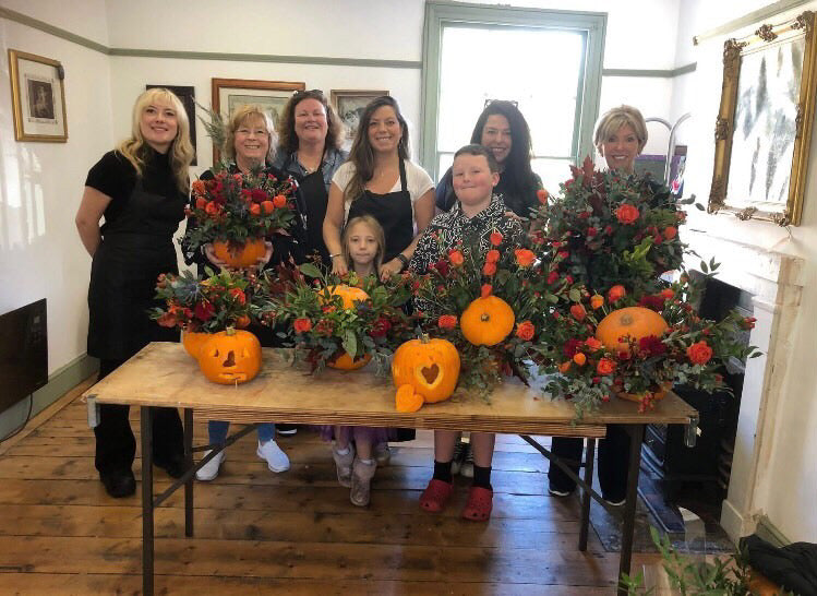 Floral Pumpkin Workshop with free child place Wednesday 28th October 12-2pm