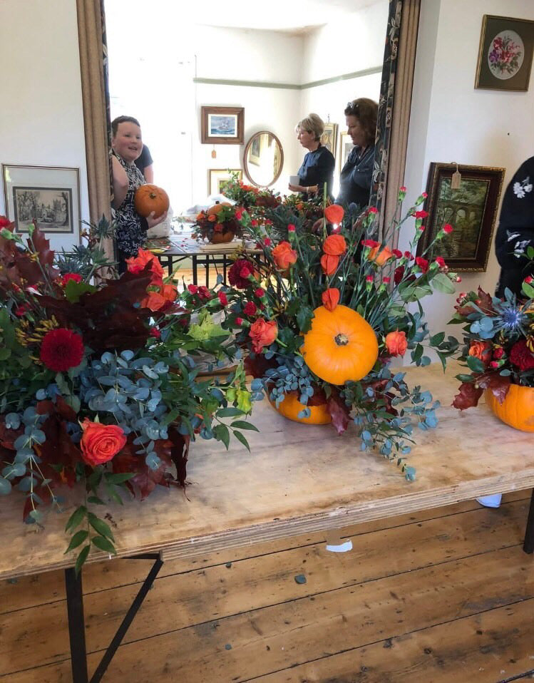 Floral Pumpkin Workshop with free child place Wednesday 28th October 12-2pm