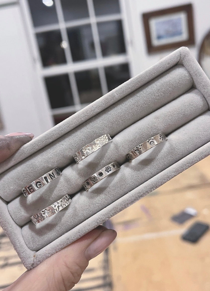 Personalised Silver Ring Workshop Sunday 13th December 11am - 3.30pm