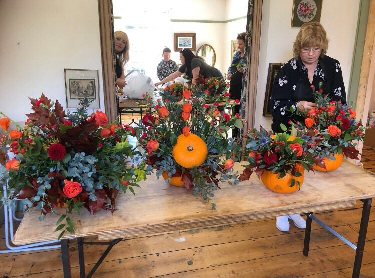 Floral Pumpkin Workshop with free child place Wednesday 28th October 12-2pm