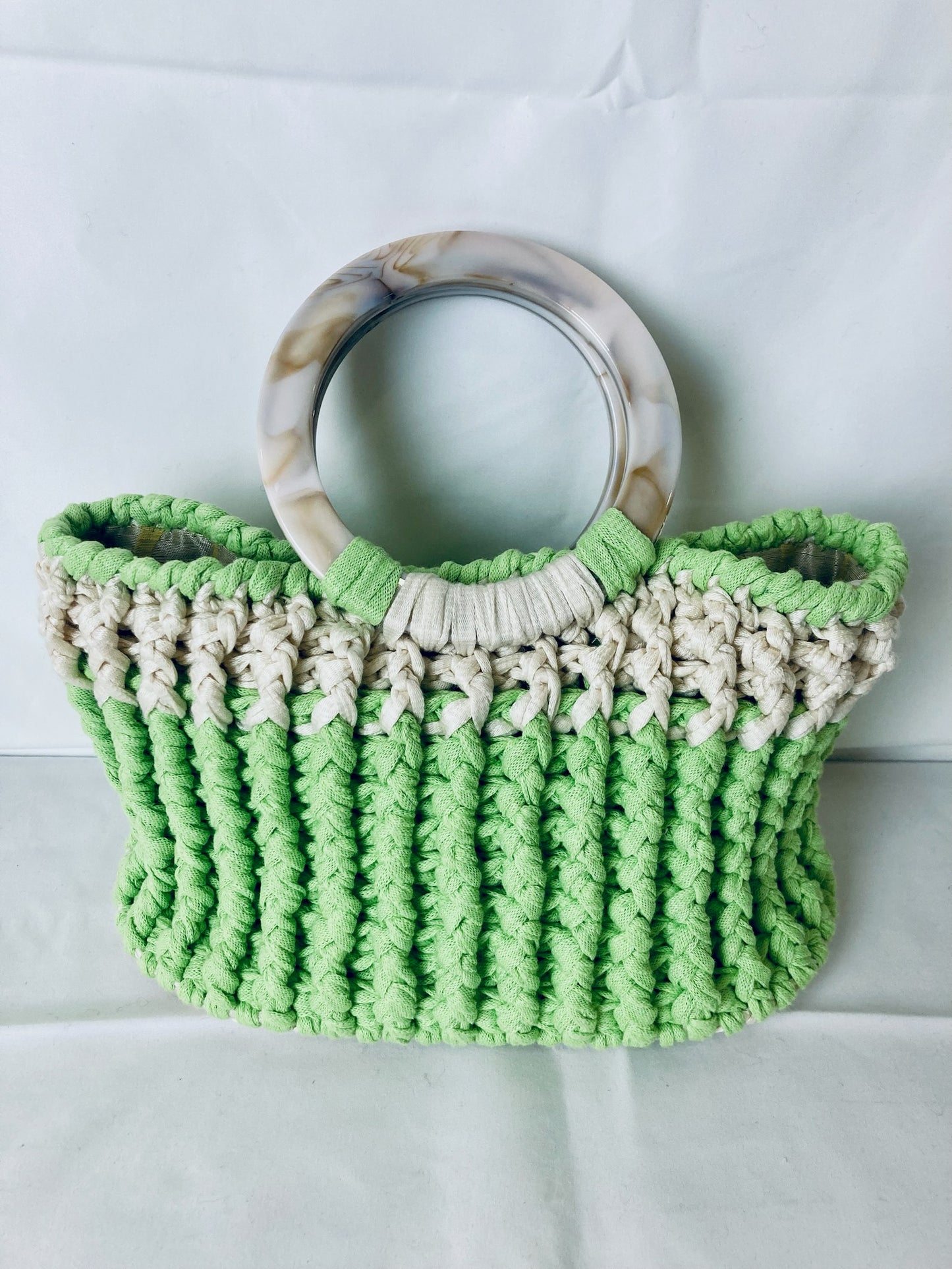 Verdâtre Crochet Tote: Handmade French Artisan Bag