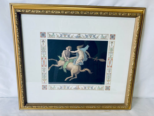 Vintage Centaur Print by Michelangelo Maestri: Framed Artwork