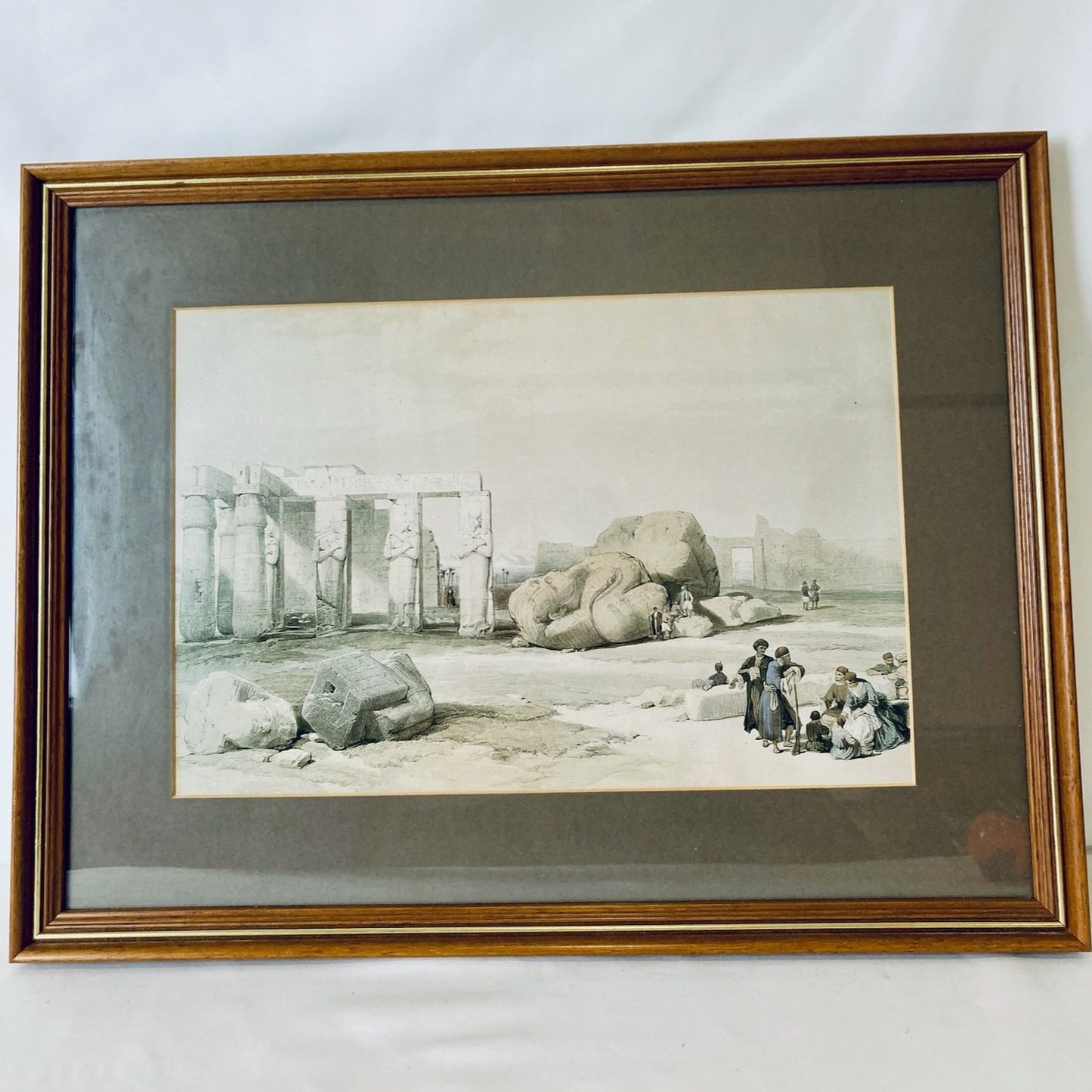 Fragments of the Great Colossi: Framed Print by David Roberts