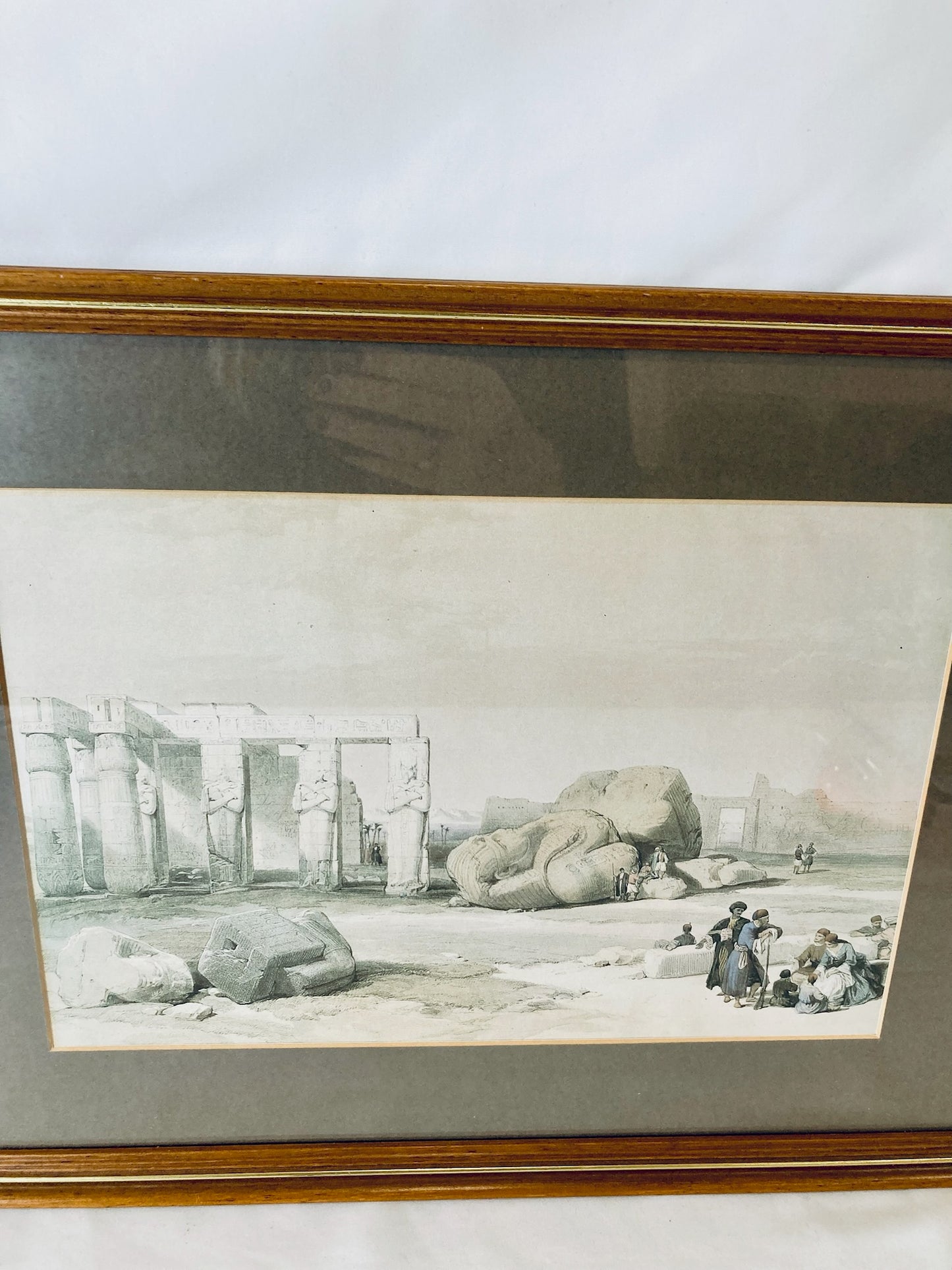 Fragments of the Great Colossi: Framed Print by David Roberts