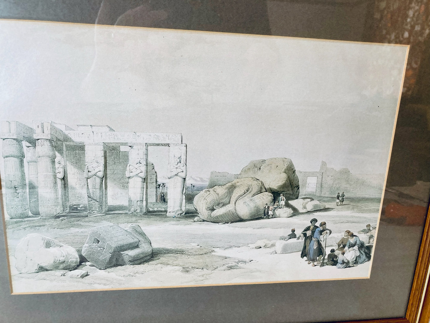 Fragments of the Great Colossi: Framed Print by David Roberts