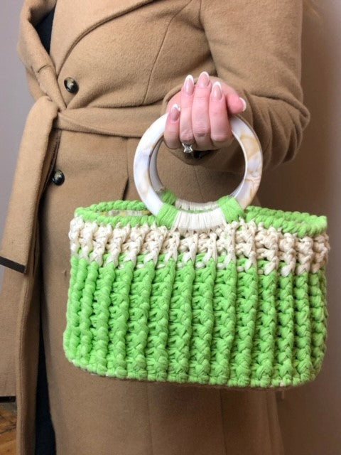 Verdâtre Crochet Tote: Handmade French Artisan Bag